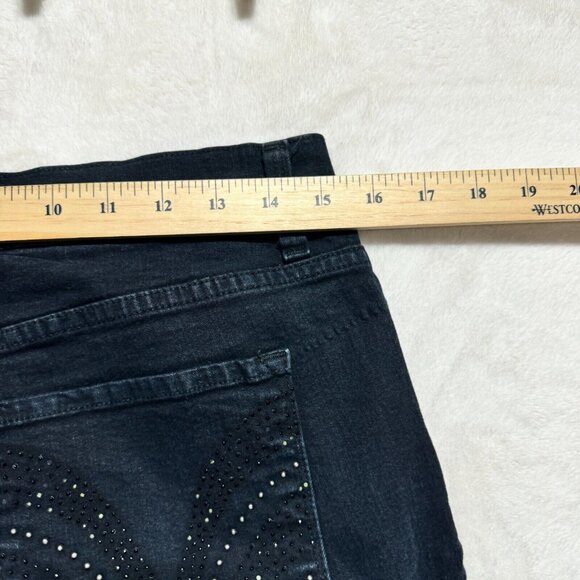 Not Your Daughters Jeans Black Bootcut NYDJ Womens Size 12 - Made in USA - Picture 13 of 16